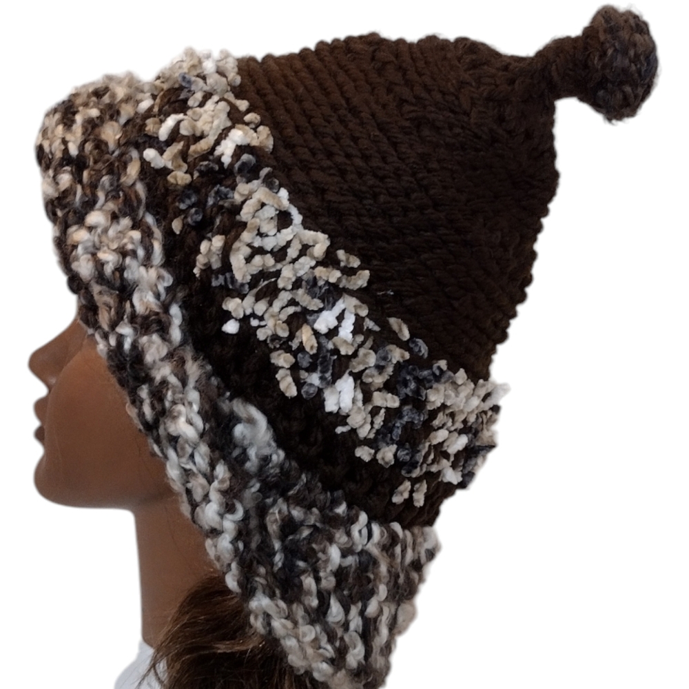 Cap Type Boho Hat OOAK Handmade Crochet Free Hand Women's One Size - Picture 8 of 8